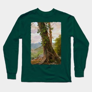 Tree with Vines, Jamaica Long Sleeve T-Shirt